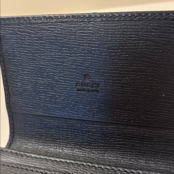 GUCCI BLACK LEATHER CARDHOLDER